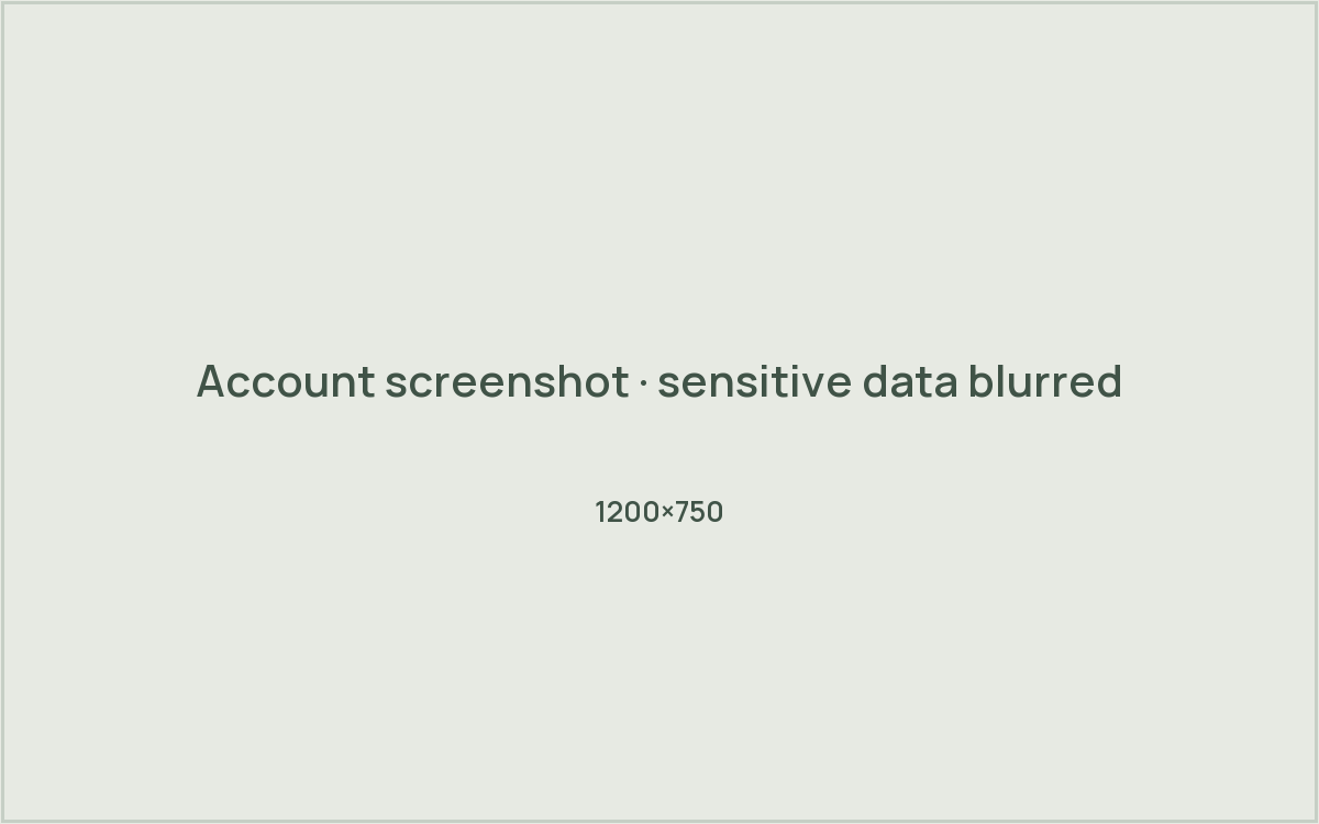 Taggo.ro account evidence placeholder · 1200×750, sensitive data to be blurred