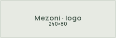 Mezoni logo placeholder · 240×80